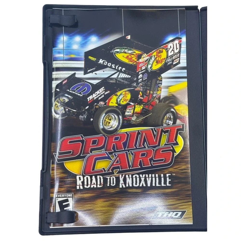 Sprint Cars Road to Knoxville Sony PlayStation 2 PS2 Game with Manual THQ Racing